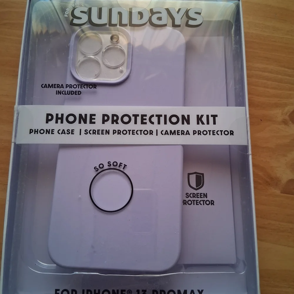 Sundays Soft Purple Phone Protection Kit for iPhone 13 Pro Max